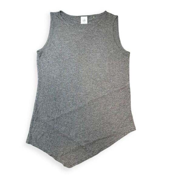 CABI Women’s Gray Sleeveless Asymmetrical Hem Tank Size Medium Style #5070 - Picture 1 of 5